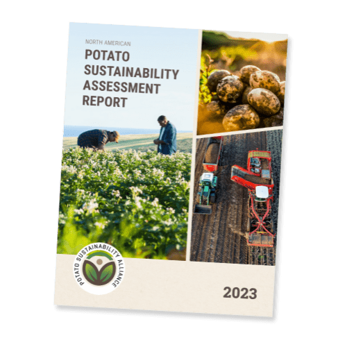 cover image of the 2023 potato sustainability report